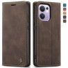 Luxury Retro Case for Oppo Reno13 F 4G Multiple Card Slots Stand Function Phone Cover for Reno12 F Leather Wallet