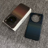 For VIVO X200Ultra Kevlar Carbon Fiber Phone Case Slim Magnetic Wireless Charging X200Pro Mini Anti-Drop Semi-Edge Cover Ultra Thin Design