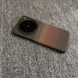 For VIVO X200Ultra Kevlar Carbon Fiber Phone Case Slim Magnetic Wireless Charging X200Pro Mini Anti-Drop Semi-Edge Cover Ultra Thin Design