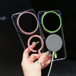 For vivo X200 Ultra/X200 Pro/iQOO13/S20 Magnetic Hard Case - High Transparency Anti-Yellowing, Wireless Charging, Slim Transparent Design