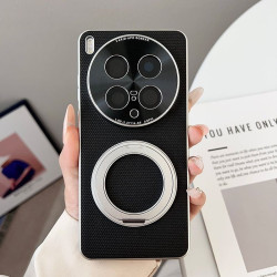 Magnetic Wireless Charging Hard Case for vivoX200Ultra with 360° Stand & Electroplated Finish - Slim Fashionable Cover, Precision Cutouts 2025