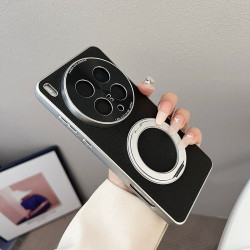 Magnetic Wireless Charging Hard Case for vivoX200Ultra with 360° Stand & Electroplated Finish - Slim Fashionable Cover, Precision Cutouts 2025