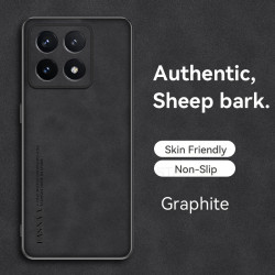 Luxury Sheepskin Leather Case for Xiaomi 14T Pro - Shockproof TPU Soft Frame, Camera Protection, Matte Back Coque for Xiaomi 13T Pro 13 Ultra