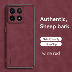 Luxury Sheepskin Leather Case for Xiaomi 14T Pro - Shockproof TPU Soft Frame, Camera Protection, Matte Back Coque for Xiaomi 13T Pro 13 Ultra