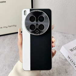 Military-Grade Vegan Leather Case for vivoX200Ultra - Electroplated Camera Ring, Precision Cutouts, Slim Fashion Cover 2025