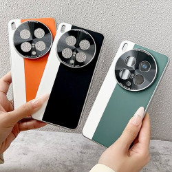 Military-Grade Vegan Leather Case for vivoX200Ultra - Electroplated Camera Ring, Precision Cutouts, Slim Fashion Cover 2025