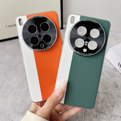 Military-Grade Vegan Leather Case for vivoX200Ultra - Electroplated Camera Ring, Precision Cutouts, Slim Fashion Cover 2025
