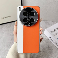 Military-Grade Vegan Leather Case for vivoX200Ultra - Electroplated Camera Ring, Precision Cutouts, Slim Fashion Cover 2025