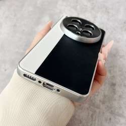 Military-Grade Vegan Leather Case for vivoX200Ultra - Electroplated Camera Ring, Precision Cutouts, Slim Fashion Cover 2025