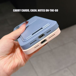 Case for Honor 400 Pro Liquid Silicone Card Holder Soft Phone Skin Cover Honor 300 Pro Shockproof Back Pocket Wallet Notes Funda