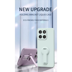 Case for Motorola Edge 60 Liquid Silicone Stand Holder Soft Phone Skin Cover for Edge 50 Neo 50Pro Upgrade Shockproof Back Funda