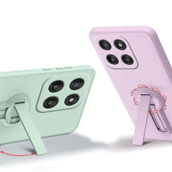 Case for Motorola Edge 60 Liquid Silicone Stand Holder Soft Phone Skin Cover for Edge 50 Neo 50Pro Upgrade Shockproof Back Funda