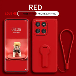 Case for Motorola Edge 60 Liquid Silicone Stand Holder Soft Phone Skin Cover for Edge 50 Neo 50Pro Upgrade Shockproof Back Funda