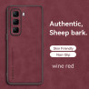Luxury Sheepskin Leather Case for Infinix Hot 50 5G - Shockproof TPU Soft Frame, Camera Protection, Matte Back Cover Coque for Infinix Hot 50