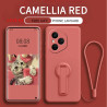 Case for Honor 400 Pro Liquid Silicone Stand Holder Soft Phone Skin Cover for 400 Lite 300 Ultra 300 Pro Upgrade Shockproof Back Funda
