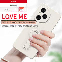 Case for Honor 400 Pro Liquid Silicone Stand Holder Soft Phone Skin Cover for 400 Lite 300 Ultra 300 Pro Upgrade Shockproof Back Funda