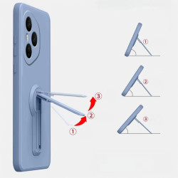 Case for Honor 400 Pro Liquid Silicone Stand Holder Soft Phone Skin Cover for 400 Lite 300 Ultra 300 Pro Upgrade Shockproof Back Funda