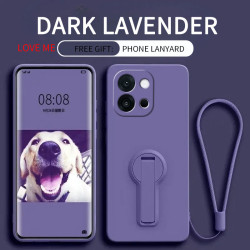 Case for OnePlus 13T Liquid Silicone Stand Holder Soft Phone Skin Cover for OnePlus13R 12 Upgrade Shockproof Back Funda
