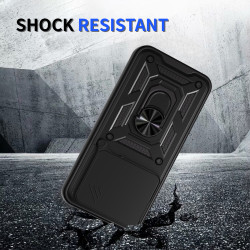 For Honor 400 Case With Slide Lens Cover 400 Lite Rotating Ring Shockproof Stand Holder Phone Case