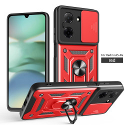 For Xiaomi Redmi A5 4G Case With Slide Lens Cover Rotating Ring Shockproof Stand Holder Phone Case