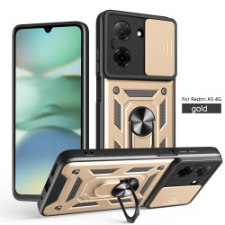 For Xiaomi Redmi A5 4G Case With Slide Lens Cover Rotating Ring Shockproof Stand Holder Phone Case