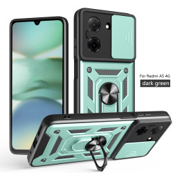 For Xiaomi Redmi A5 4G Case With Slide Lens Cover Rotating Ring Shockproof Stand Holder Phone Case