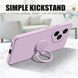 Case For Honor 400 Pro Liquid Silicone Ring Holder Soft Phone Cover for 300 Ultra 300 Pro Shockproof Back Fundas