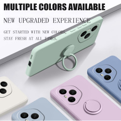 Case For Honor 400 Pro Liquid Silicone Ring Holder Soft Phone Cover for 300 Ultra 300 Pro Shockproof Back Fundas