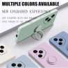Case For Honor 400 Pro Liquid Silicone Ring Holder Soft Phone Cover for 300 Ultra 300 Pro Shockproof Back Fundas