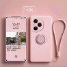 Case For Honor 400 Pro Liquid Silicone Ring Holder Soft Phone Cover for 300 Ultra 300 Pro Shockproof Back Fundas