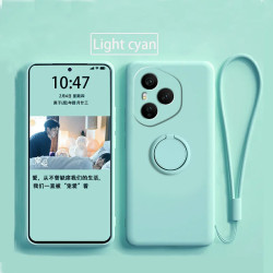 Case For Honor 400 Pro Liquid Silicone Ring Holder Soft Phone Cover for 300 Ultra 300 Pro Shockproof Back Fundas