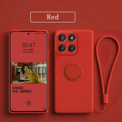 Case For Motorola Edge 60 Fusion Liquid Silicone Ring Holder Soft Phone Cover for Edge 60s 50Neo 50Fusion 50 Pro Shockproof Back Fundas