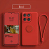 Case For Motorola Edge 60 Fusion Liquid Silicone Ring Holder Soft Phone Cover for Edge 60s 50Neo 50Fusion 50 Pro Shockproof Back Fundas