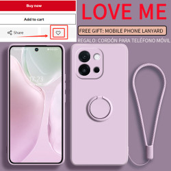 Case For OnePlus 13T Liquid Silicone Ring Holder Soft Phone Cover for 13R 12 Shockproof Back Fundas
