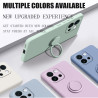 Case For OnePlus 13T Liquid Silicone Ring Holder Soft Phone Cover for 13R 12 Shockproof Back Fundas