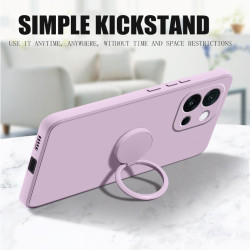 Case For OnePlus 13T Liquid Silicone Ring Holder Soft Phone Cover for 13R 12 Shockproof Back Fundas
