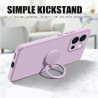 Case For OnePlus 13T Liquid Silicone Ring Holder Soft Phone Cover for 13R 12 Shockproof Back Fundas