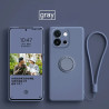 Case For OnePlus 13T Liquid Silicone Ring Holder Soft Phone Cover for 13R 12 Shockproof Back Fundas