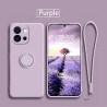 Case For OnePlus 13T Liquid Silicone Ring Holder Soft Phone Cover for 13R 12 Shockproof Back Fundas