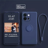 Case For OnePlus 13T Liquid Silicone Ring Holder Soft Phone Cover for 13R 12 Shockproof Back Fundas