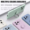 Case for Xiaomi Poco F7 Pro Cases Liquid Silicone Ring Stand Phone Shell Coque for Poco F6 Cover ShockproofBumper Back Funda