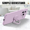 Case for Xiaomi Poco F7 Pro Cases Liquid Silicone Ring Stand Phone Shell Coque for Poco F6 Cover ShockproofBumper Back Funda