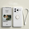 Case for Xiaomi Poco F7 Pro Cases Liquid Silicone Ring Stand Phone Shell Coque for Poco F6 Cover ShockproofBumper Back Funda