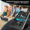 For Infinix Note 50x Case With Slide Lens Cover Rotating Ring Shockproof Stand Holder Phone Case