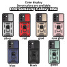 For Samsung Galaxy M56 Case With Slide Lens Cover Galaxy M55 M54 5G Rotating Ring Shockproof Stand Holder Phone Case