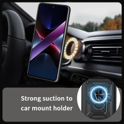 For Samsung Galaxy M56 Case With Slide Lens Cover Galaxy M55 M54 5G Rotating Ring Shockproof Stand Holder Phone Case