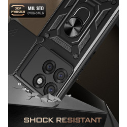 For Motorola Edge 60 Pro Case With Slide Lens Cover Edge 60 Fusion 50 Pro 50 Fusion 50 Neo Rotating Ring Shockproof Stand Holder Phone Case