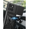 For Motorola Edge 60 Pro Case With Slide Lens Cover Edge 60 Fusion 50 Pro 50 Fusion 50 Neo Rotating Ring Shockproof Stand Holder Phone Case