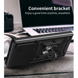 For Motorola Edge 60 Pro Case With Slide Lens Cover Edge 60 Fusion 50 Pro 50 Fusion 50 Neo Rotating Ring Shockproof Stand Holder Phone Case