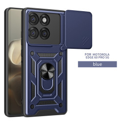 For Motorola Edge 60 Pro Case With Slide Lens Cover Edge 60 Fusion 50 Pro 50 Fusion 50 Neo Rotating Ring Shockproof Stand Holder Phone Case